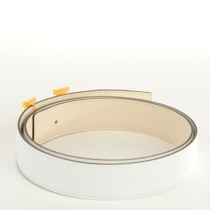 Hermes Epsom Swift 32mm H Belt 95 White Craie 4 of 10