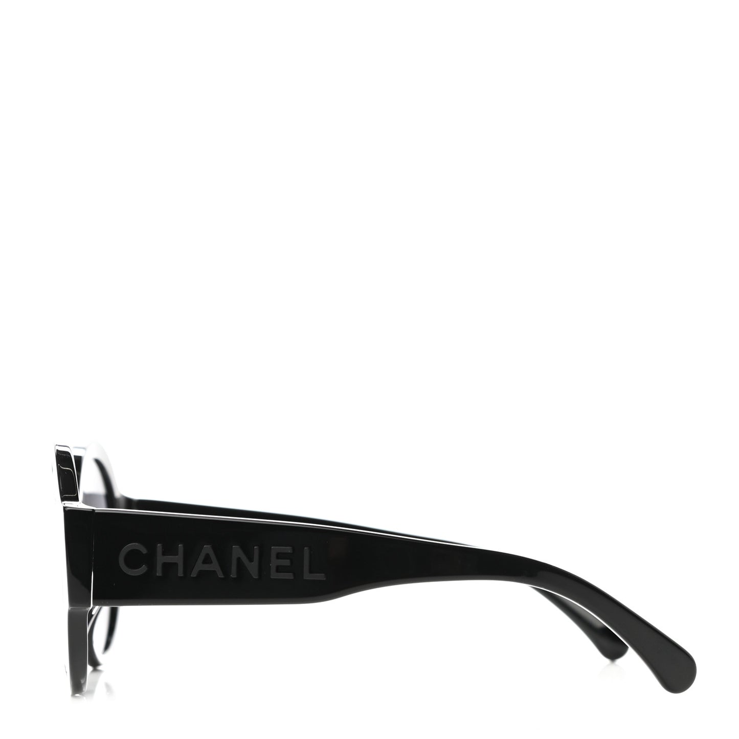 Acetate Polarized Round Sunglasses 5410 Black