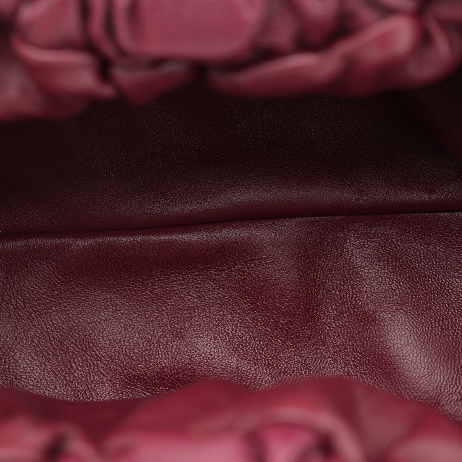 Mansur Gavriel Saffiano Cloud Clutch Claret 5 of 9