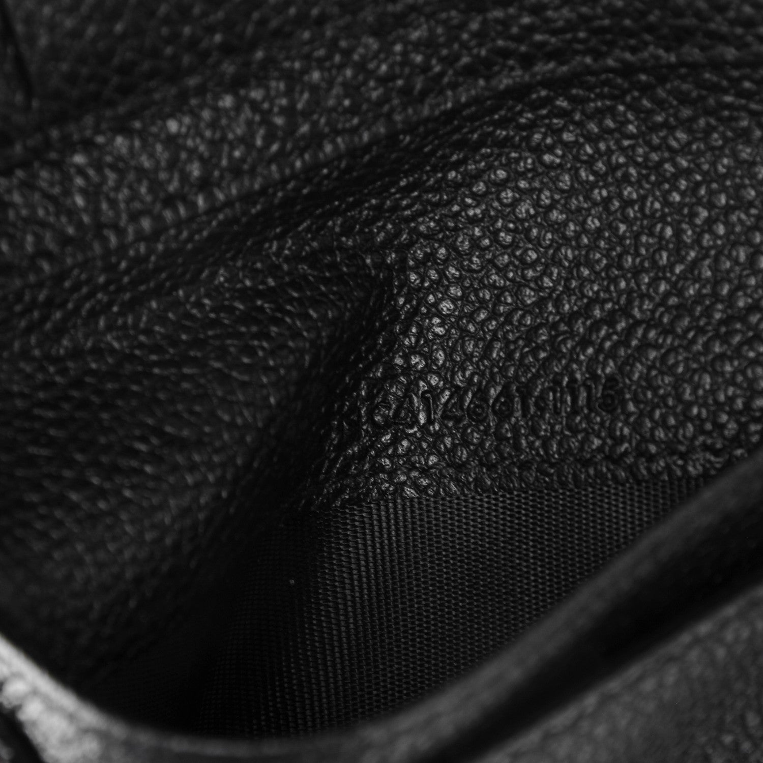 Saint Laurent Grained Calfskin Rive Gauche Compact Zip Around Wallet Black 7 of 7