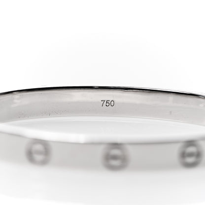 Cartier 18K White Gold LOVE Bracelet 16 5 of 8