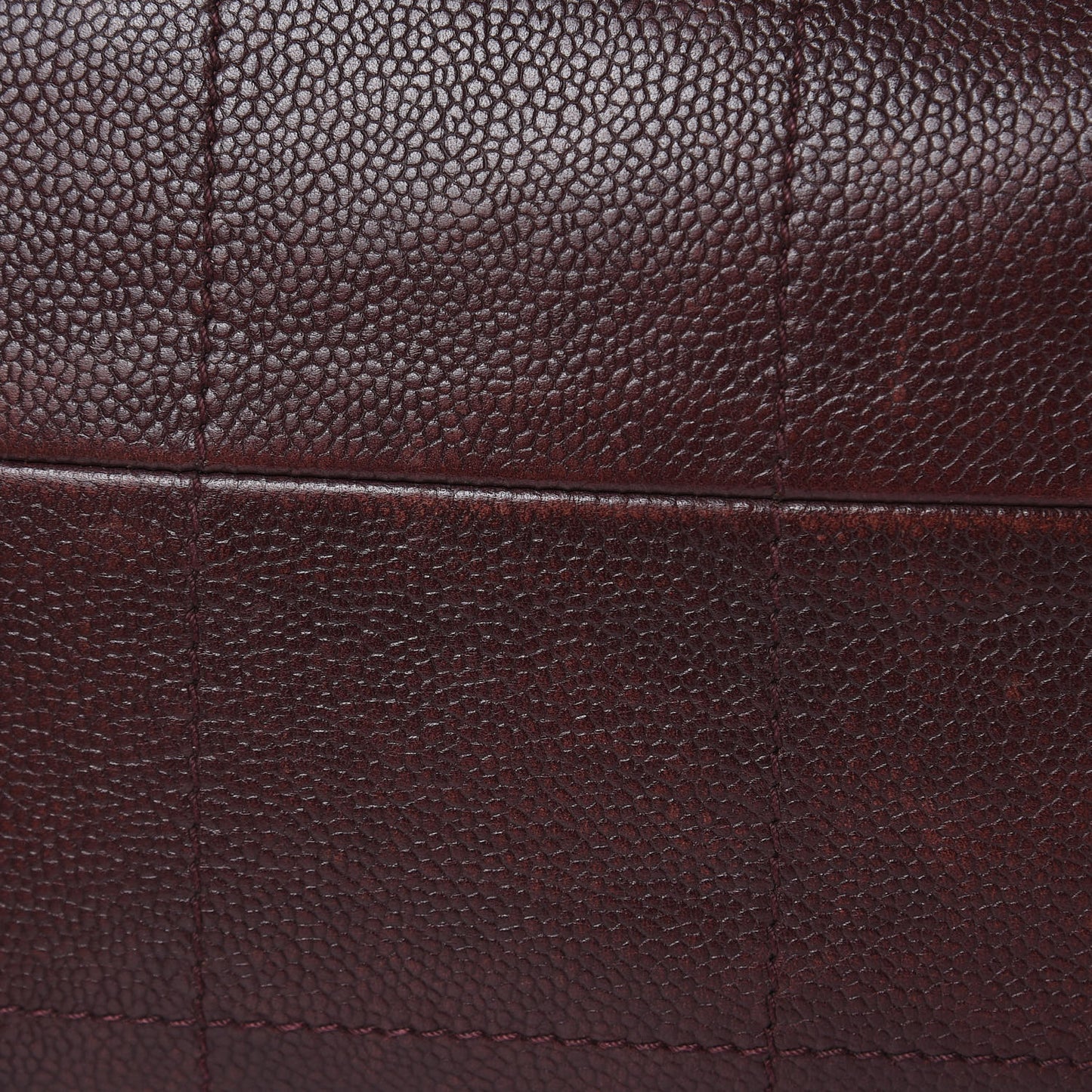 Caviar Chocolate Bar Quilted Shoulder Bag Brown
