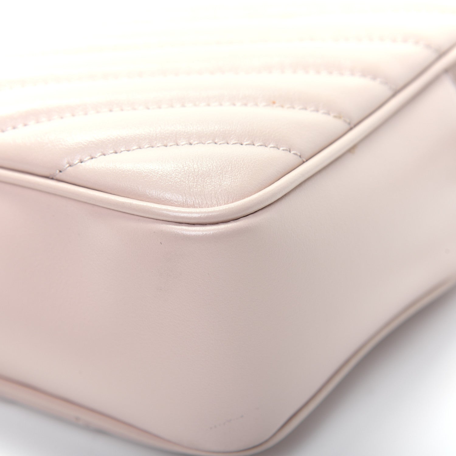 Saint Laurent Calfskin Matelasse Monogram Lou Camera Bag Washed Light Pink 18 of 20