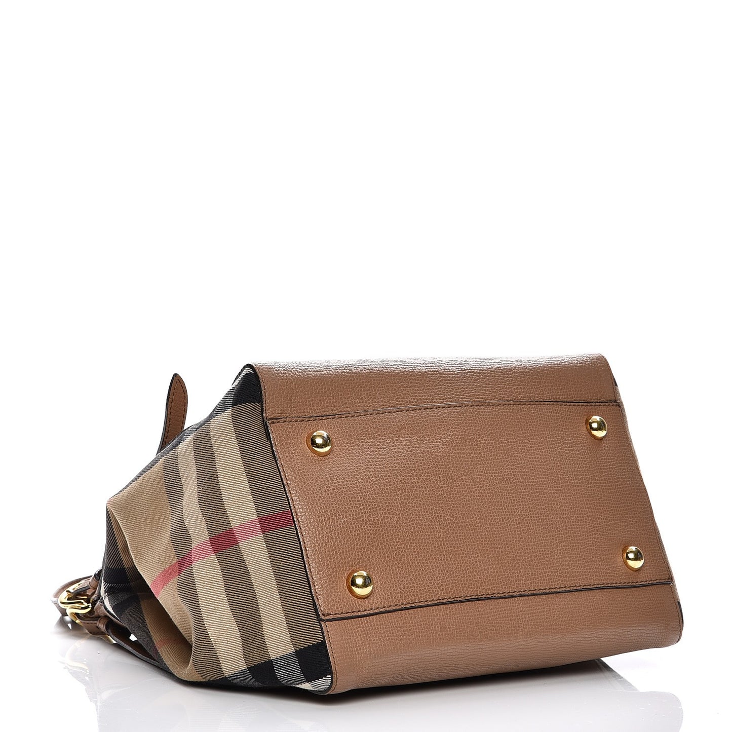 Grainy Calfskin House Check Small Canterbury Dark Sand