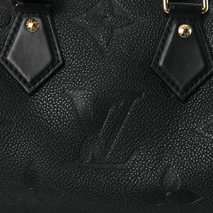 Louis Vuitton Empreinte Monogram Giant Speedy Bandouliere 20 Black 7 of 10