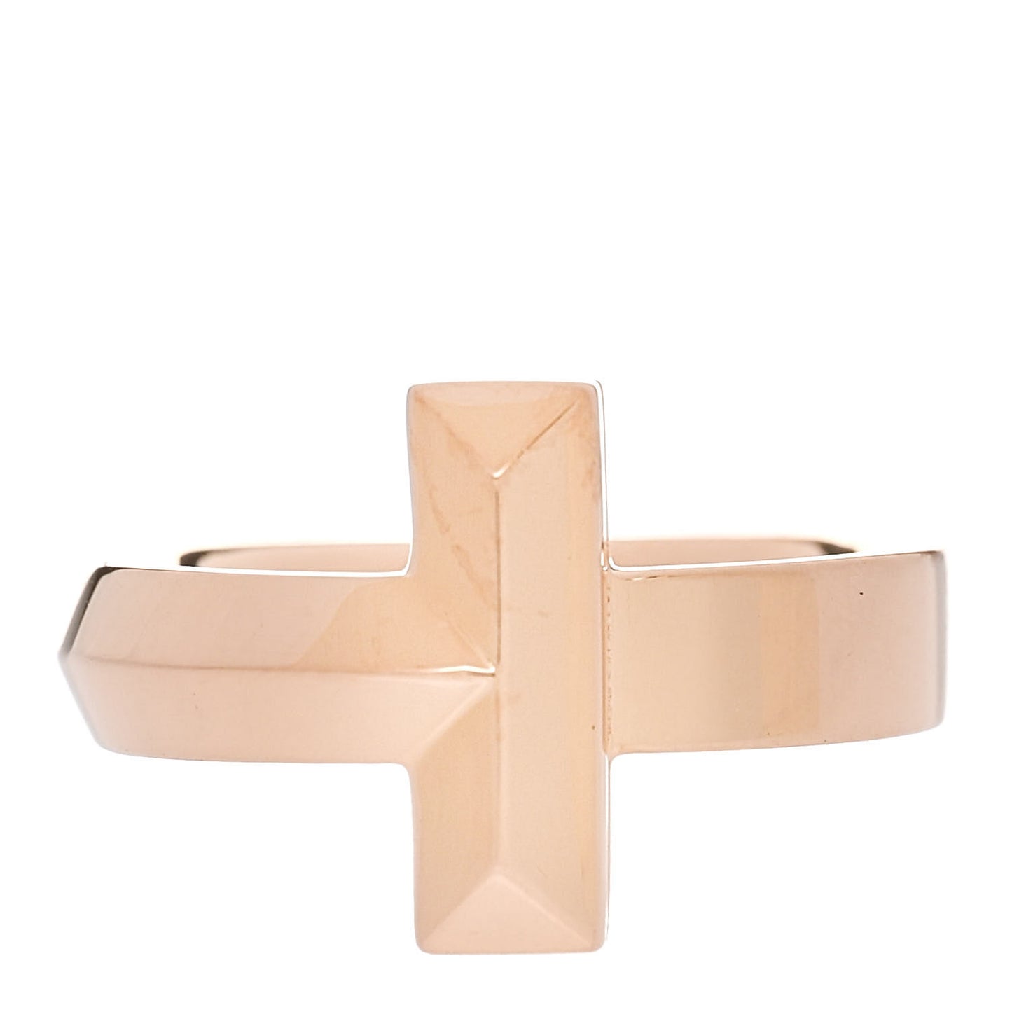 18K Rose Gold 4.5mm T T1 Wide Ring 51 5.75