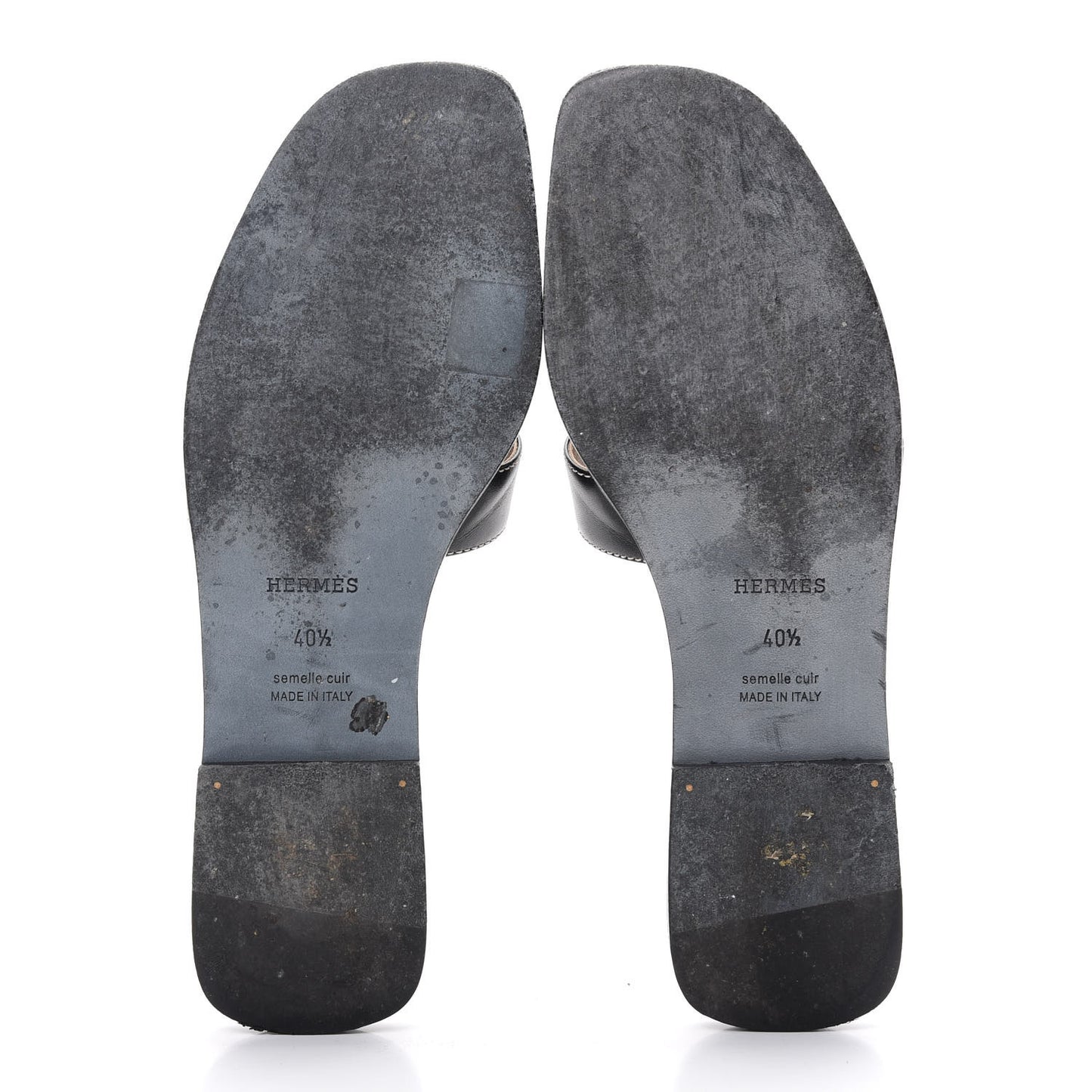 Box Calfskin Oran Sandals 40.5 Black