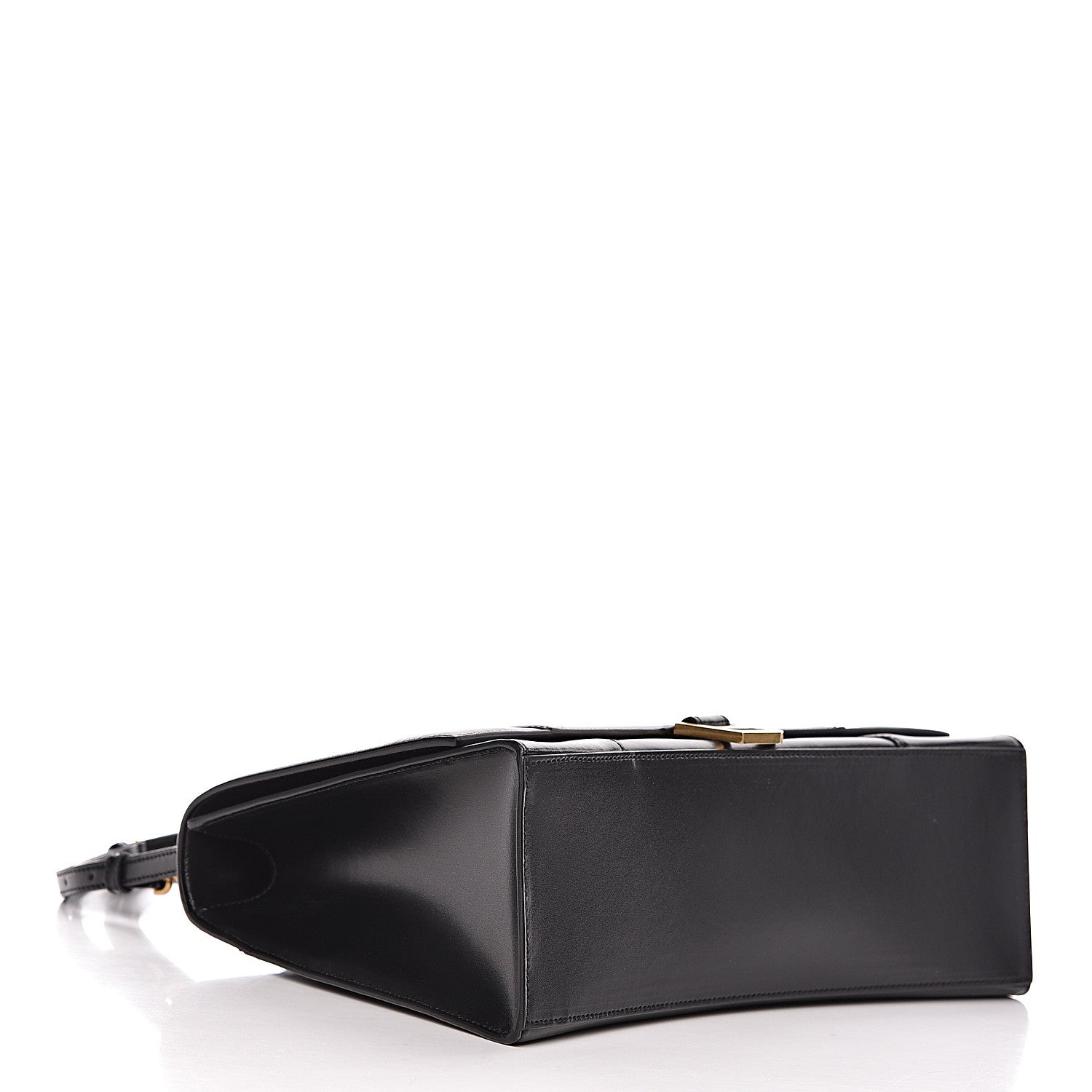 Balenciaga Shiny Box Calfskin Medium Hourglass Top Handle Bag Black 4 of 12