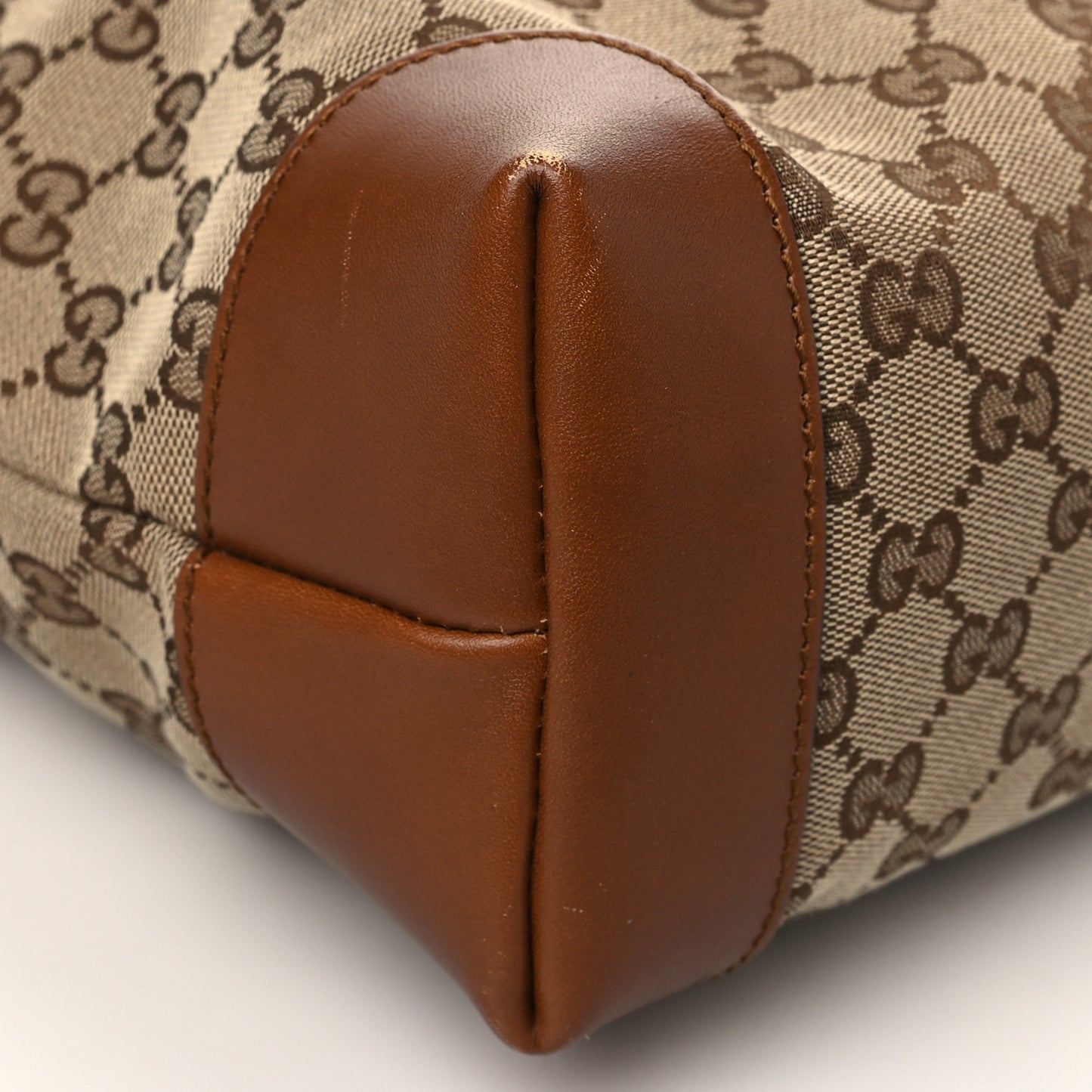 Monogram Large Flat Messenger Bag Brown