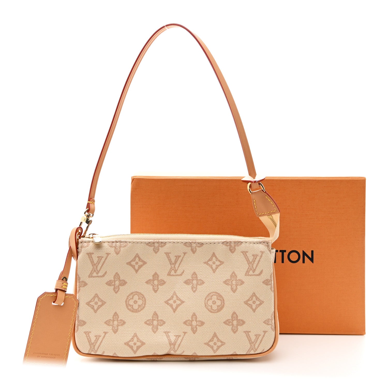 Louis Vuitton Monogram Origine Lin Pochette Accessories Linen