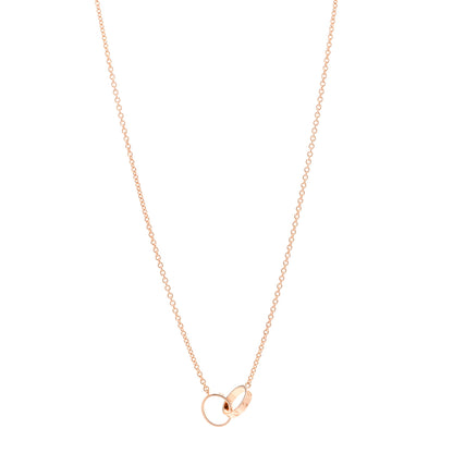 Cartier 18K Pink Gold Interlocking LOVE Necklace 1 of 5