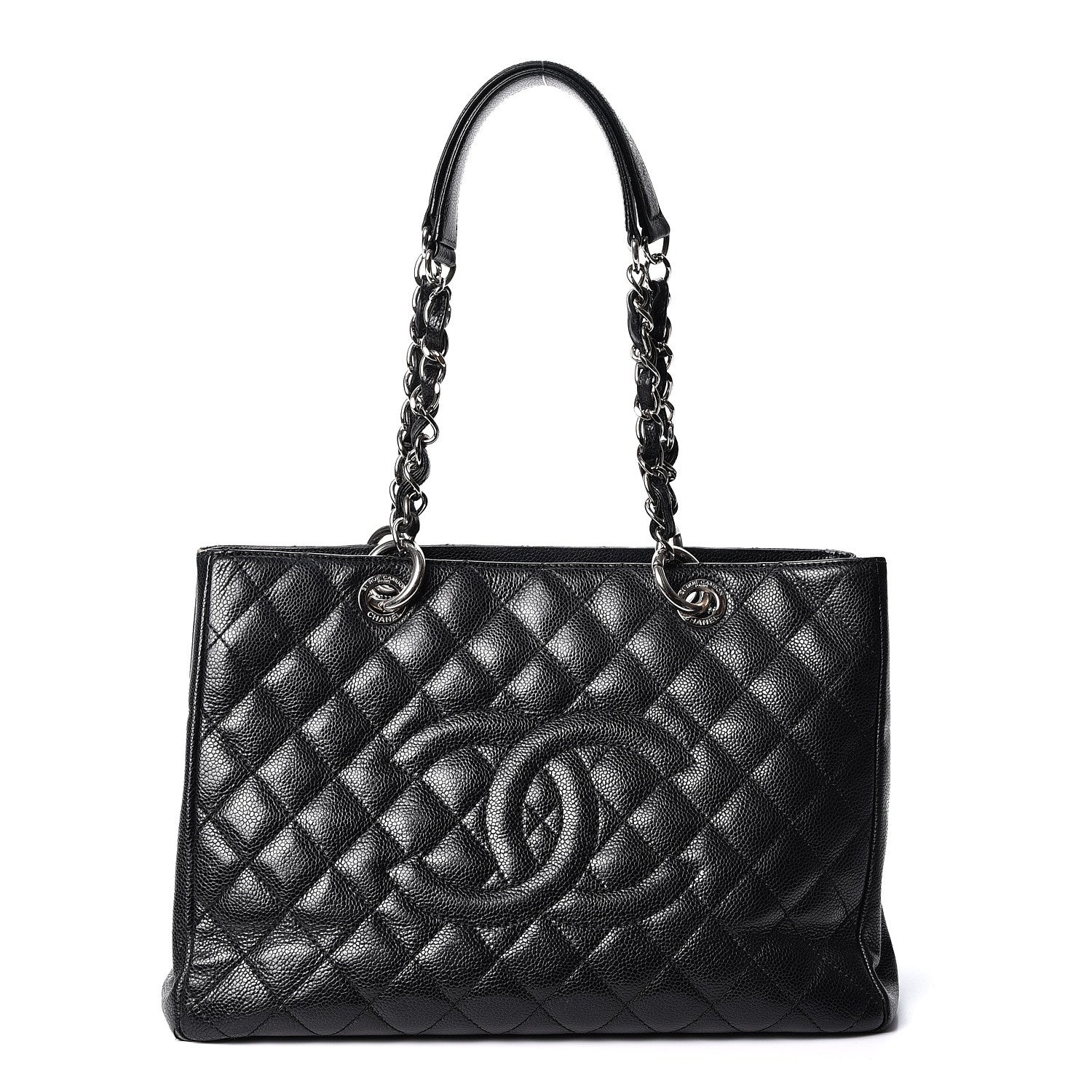 Chanel Caviar Quilted Grand Shopping Tote GST Black 1 of 9