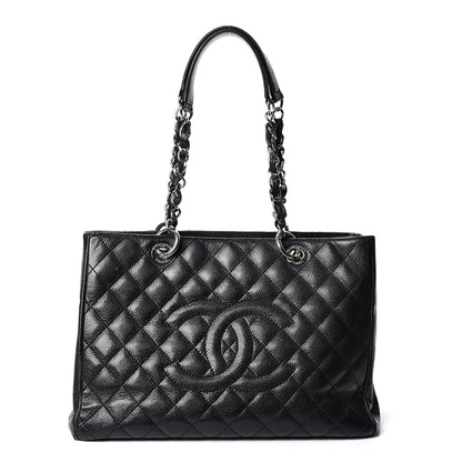 Chanel Caviar Quilted Grand Shopping Tote GST Black 1 of 9