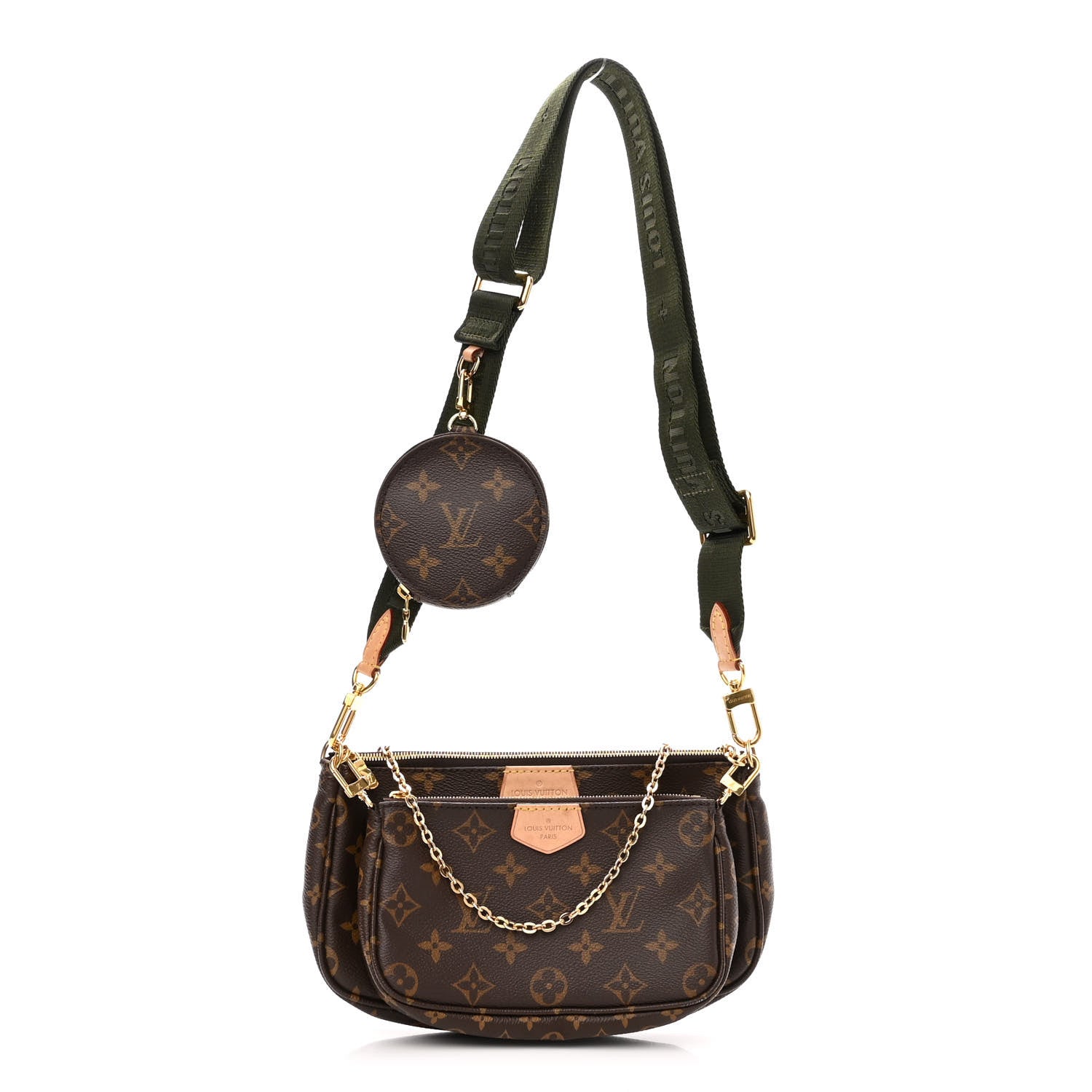 Louis Vuitton Monogram Multi Pochette Accessories Kaki 1 of 10