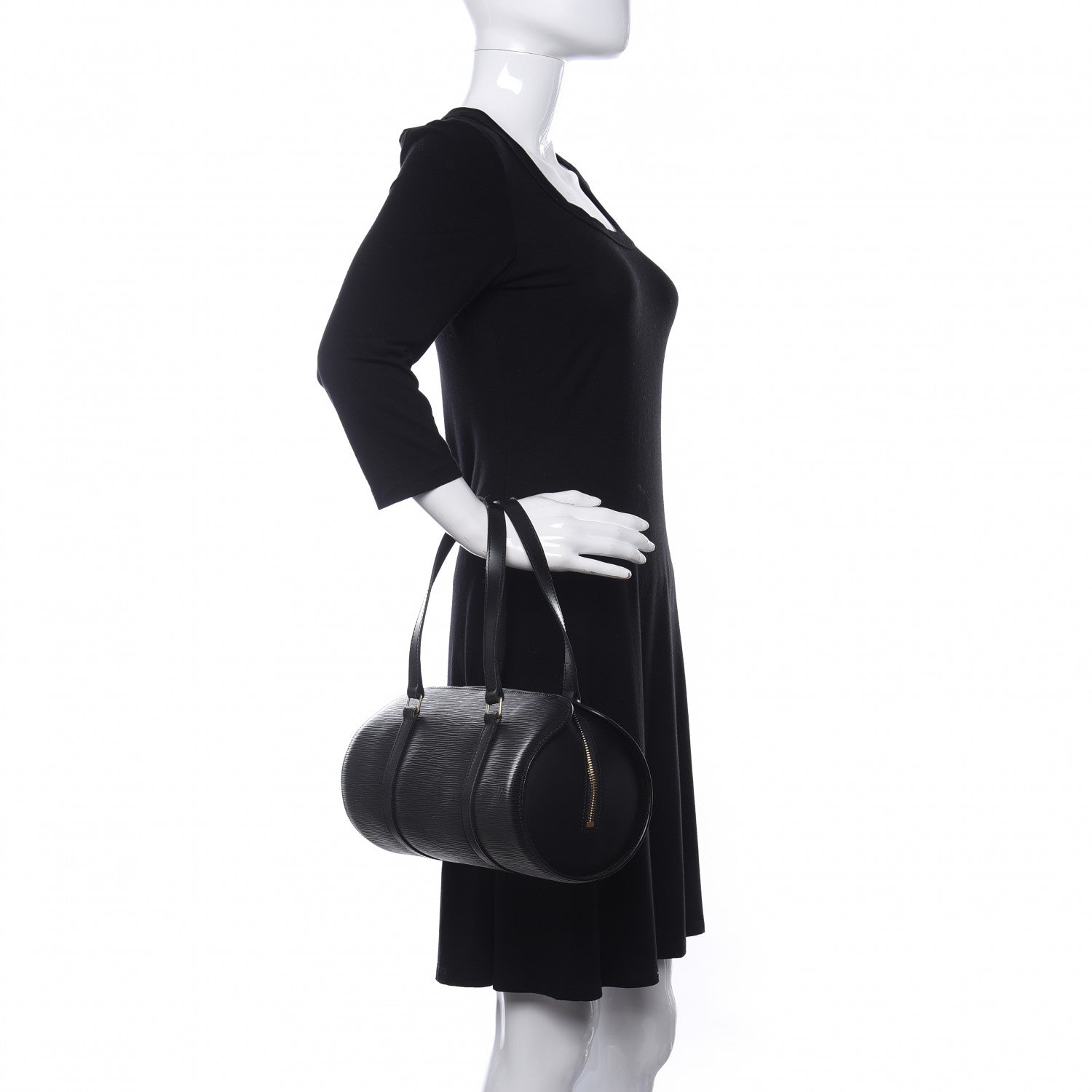 Louis Vuitton Epi Soufflot Black 2 of 10