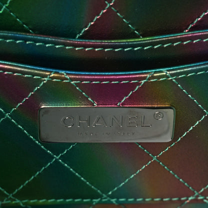 Chanel PVC Patent Calfskin Patent Lambskin Vertical Vanity Case Green 5 of 9