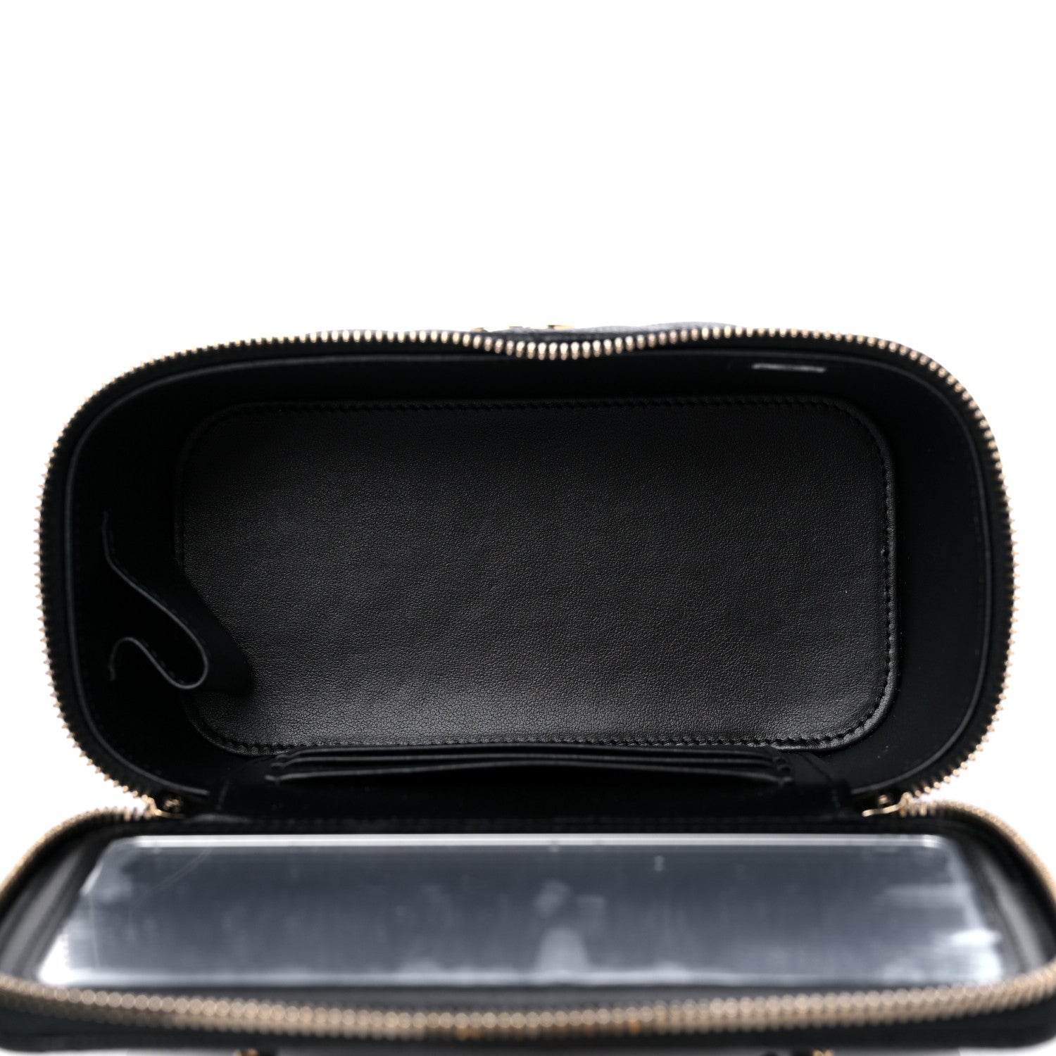 Chanel Caviar Quilted Enamel Coco Casino Small Vanity Case With Chain Black 5 of 10
