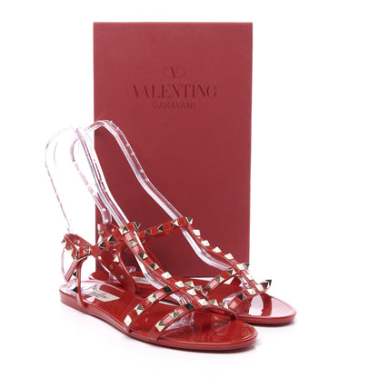 Valentino Garavani PVC Jelly Rockstud Caged Sandals 40 Rosso Valentino 10 of 10