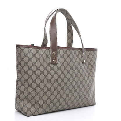 Gucci GG Plus Monogram Medium Signature Web Loop Tote Brown 3 of 15