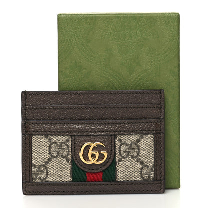 Gucci GG Supreme Monogram Ophidia Card Holder Brown 8 of 8