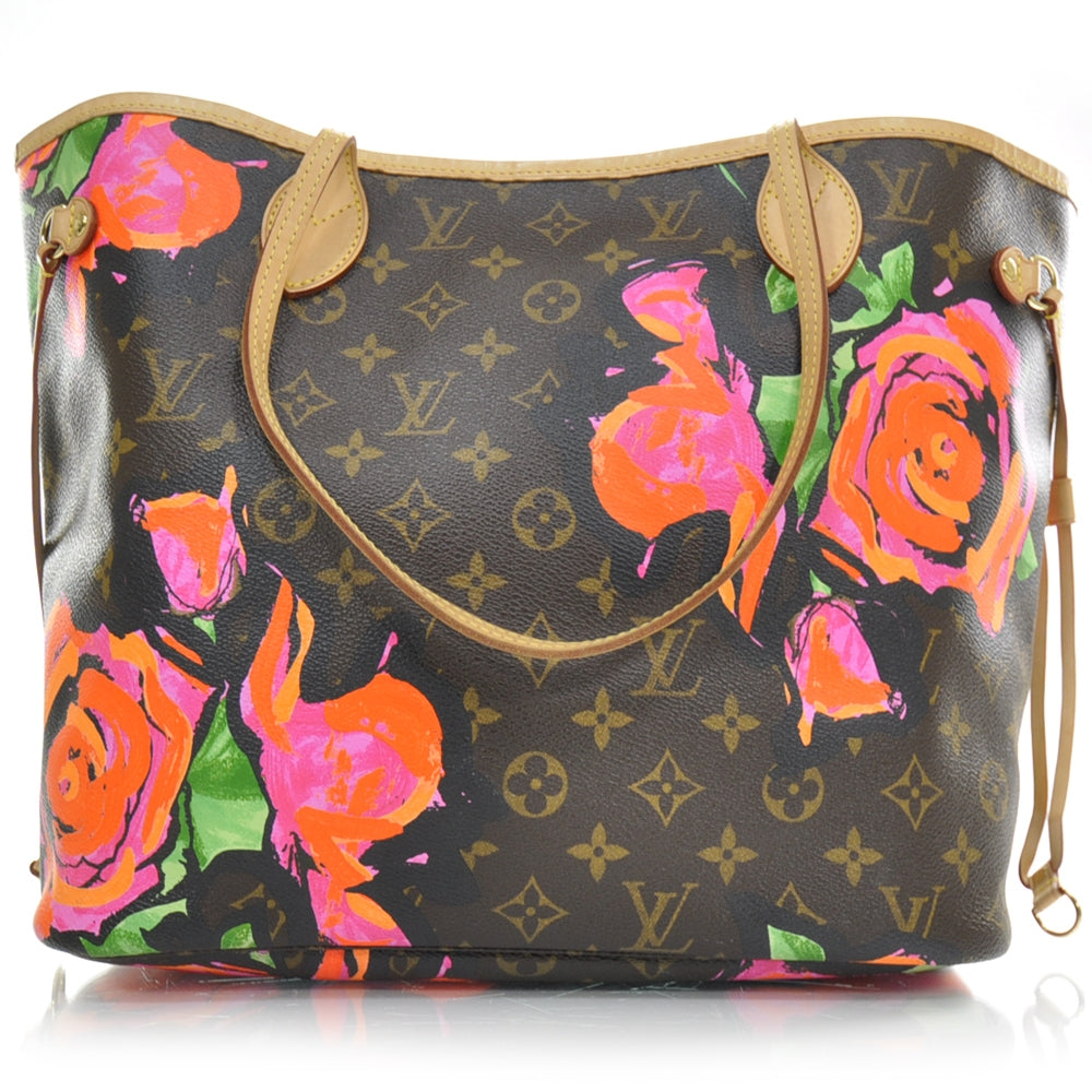 Louis Vuitton Monogram Roses Neverfull MM 1 of 9