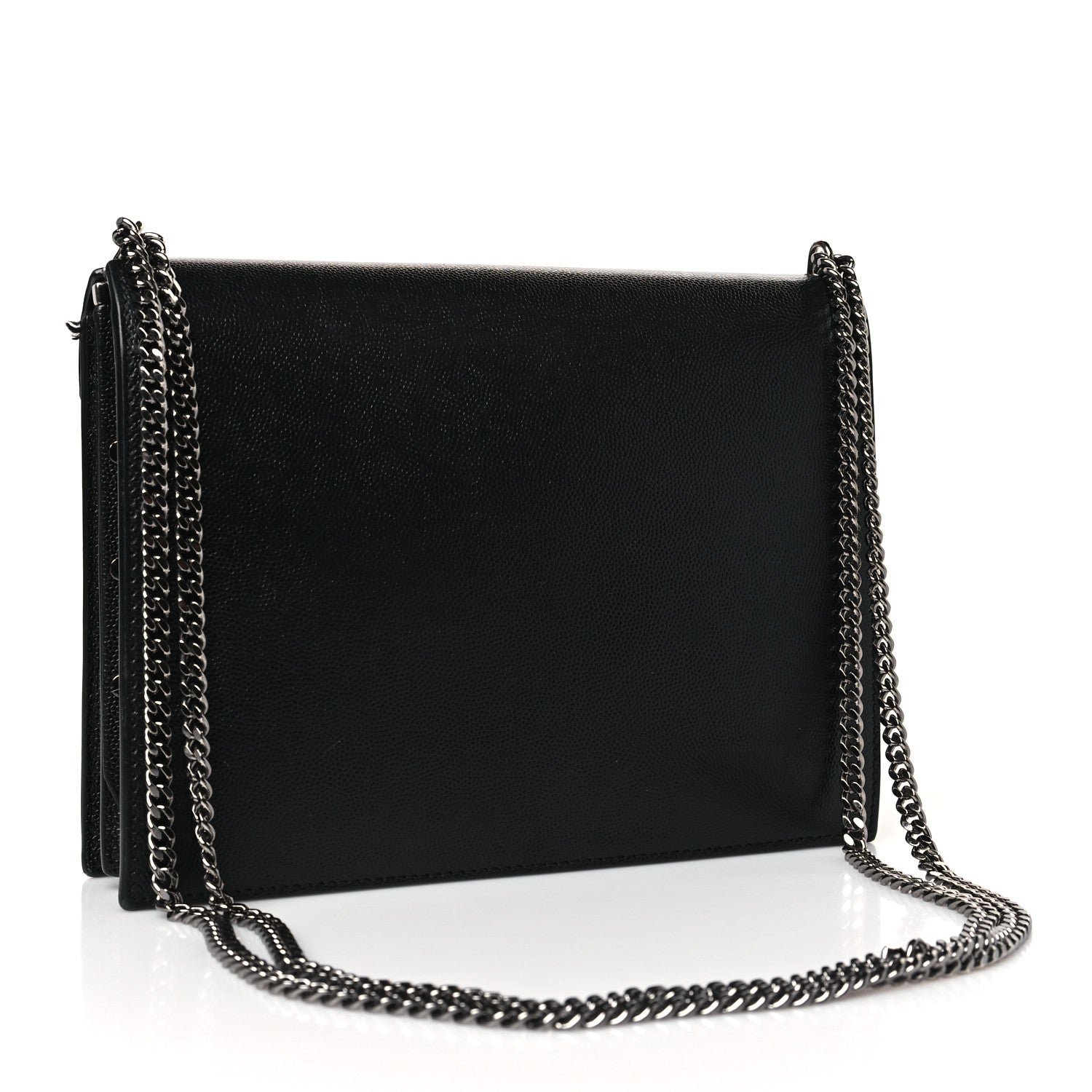 Saint Laurent Grain De Poudre Monogram Cassandra Clasp Bag Black Rouge Legion 3 of 10