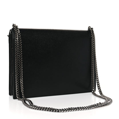 Saint Laurent Grain De Poudre Monogram Cassandra Clasp Bag Black Rouge Legion 3 of 10