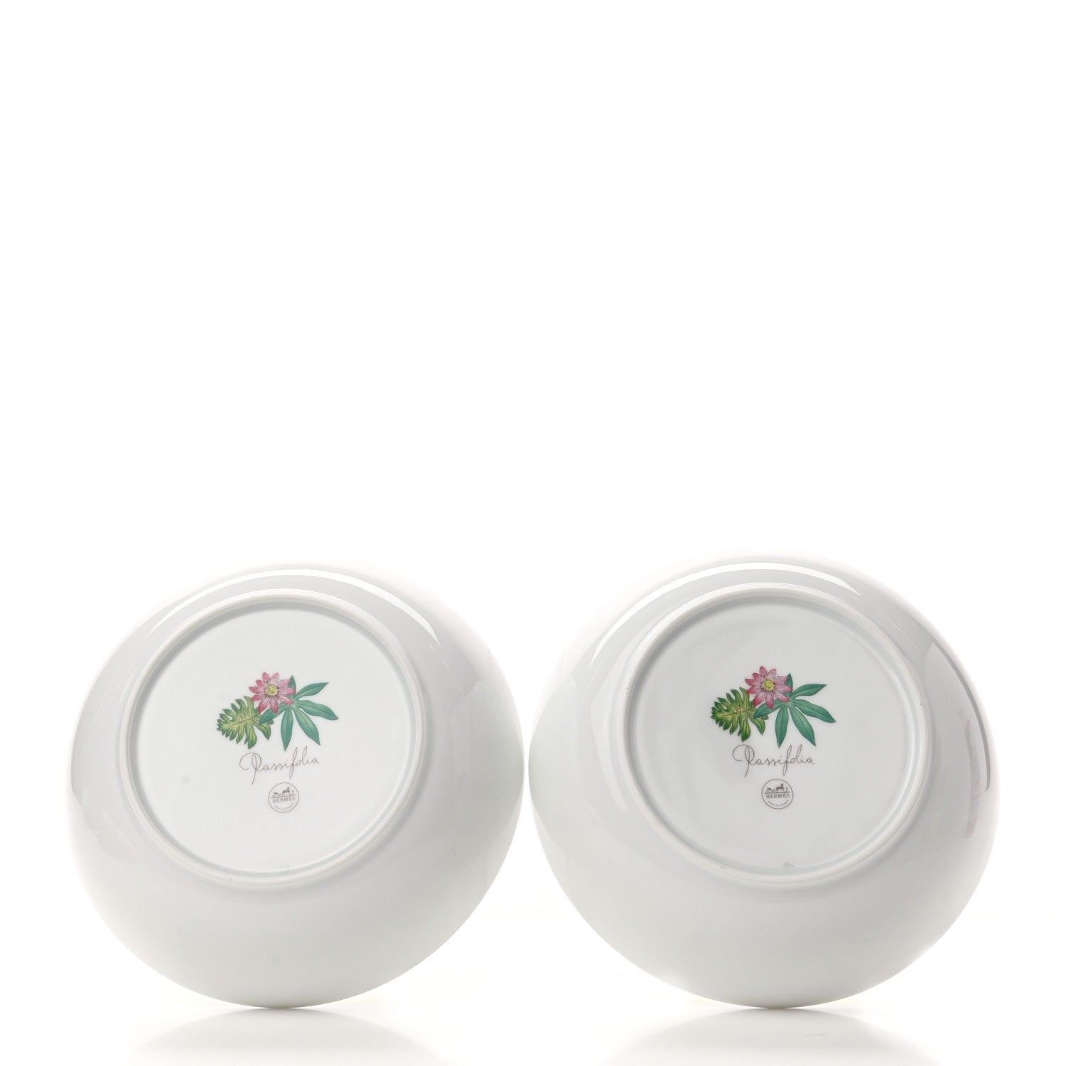 Hermes Porcelain Passifolia Cereal Bowl Set of 2 4 of 10