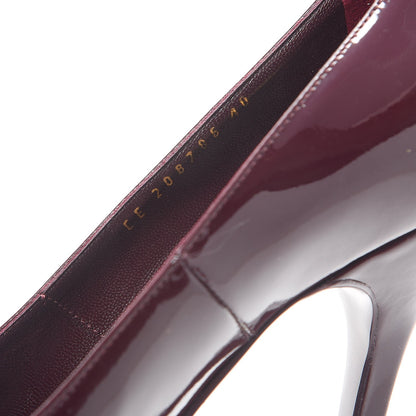 Saint Laurent Vitello Vernice Tribtoo 105 Pumps 40 Amarena 10 of 16