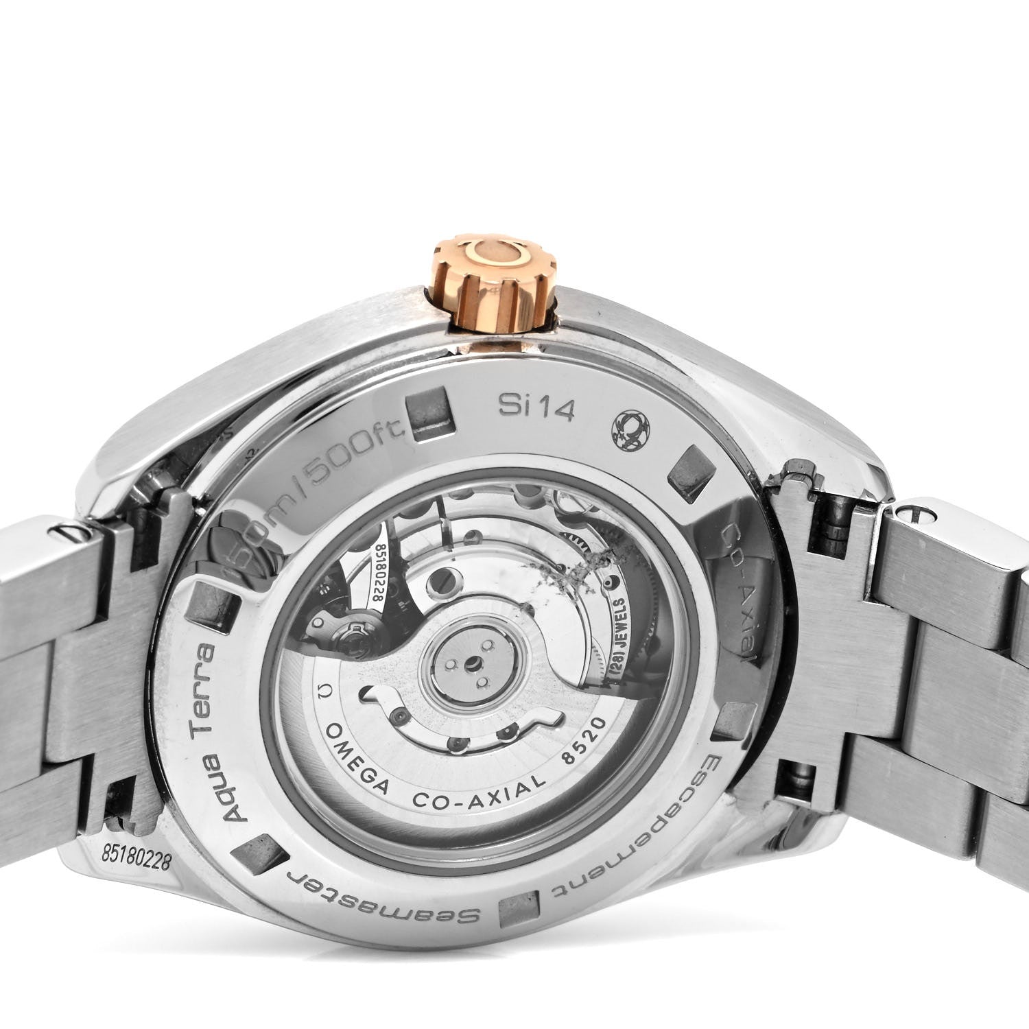 Omega Stainless Steel 18K Yellow Gold 34mm Seamaster Aqua Terra Automatic Watch Black 231.20.34.20.01.003 4 of 5
