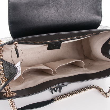 Gucci Guccissima Large Emily Chain Shoulder Bag Black 6 of 8