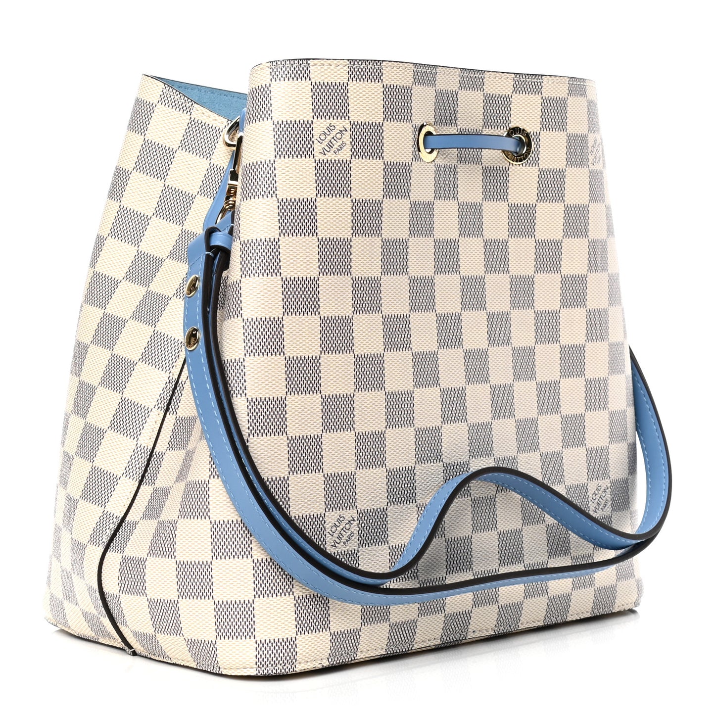 Damier Azur Neonoe MM Bleuet