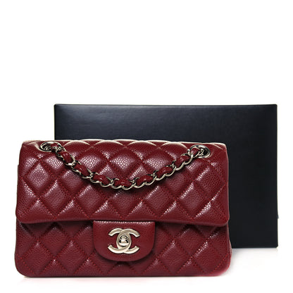Chanel Caviar Quilted Mini Rectangular Flap Dark Red 11 of 11