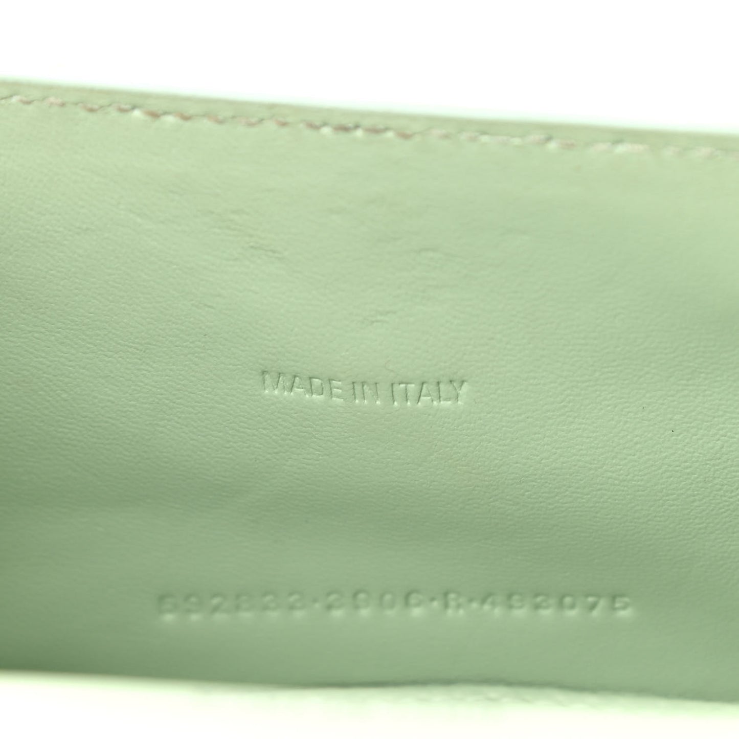 Shiny Calfskin Crocodile Embossed Hourglass Top Handle Bag XS Light Green