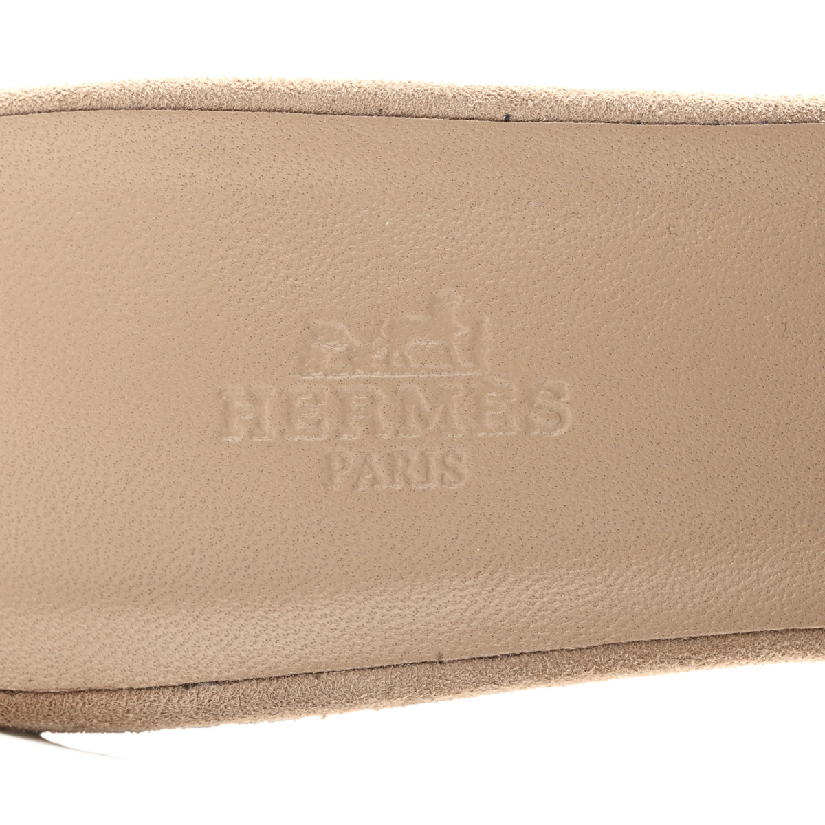 Hermes Suede Goatskin Gigi 50 Sandals 40 Beige Sable 7 of 11