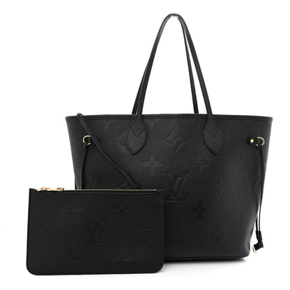 Louis Vuitton Empreinte Monogram Giant Neverfull MM Black 3 of 10