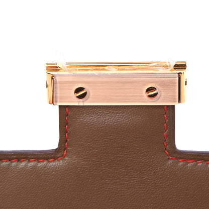Hermes Epsom Horseshoe Constance 18 Rouge Tomate Etoupe 8 of 16