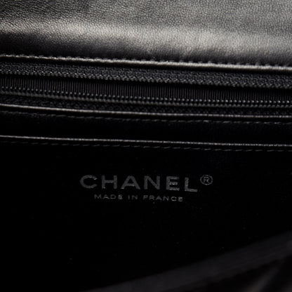 Chanel Lambskin Chevron Quilted Mini Rectangular Flap So Black 6 of 11