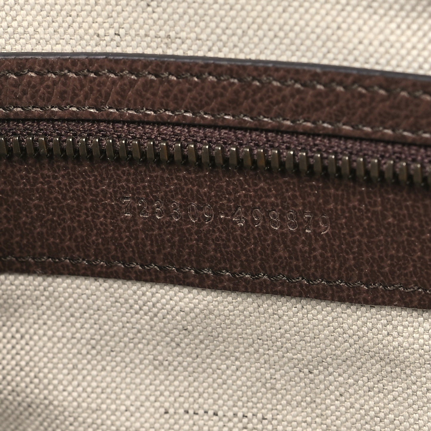 GG Supreme Monogram Textured Dollar Calfskin Web Medium Ophidia Top Handle Duffle Bag Beige Ebony New Acero