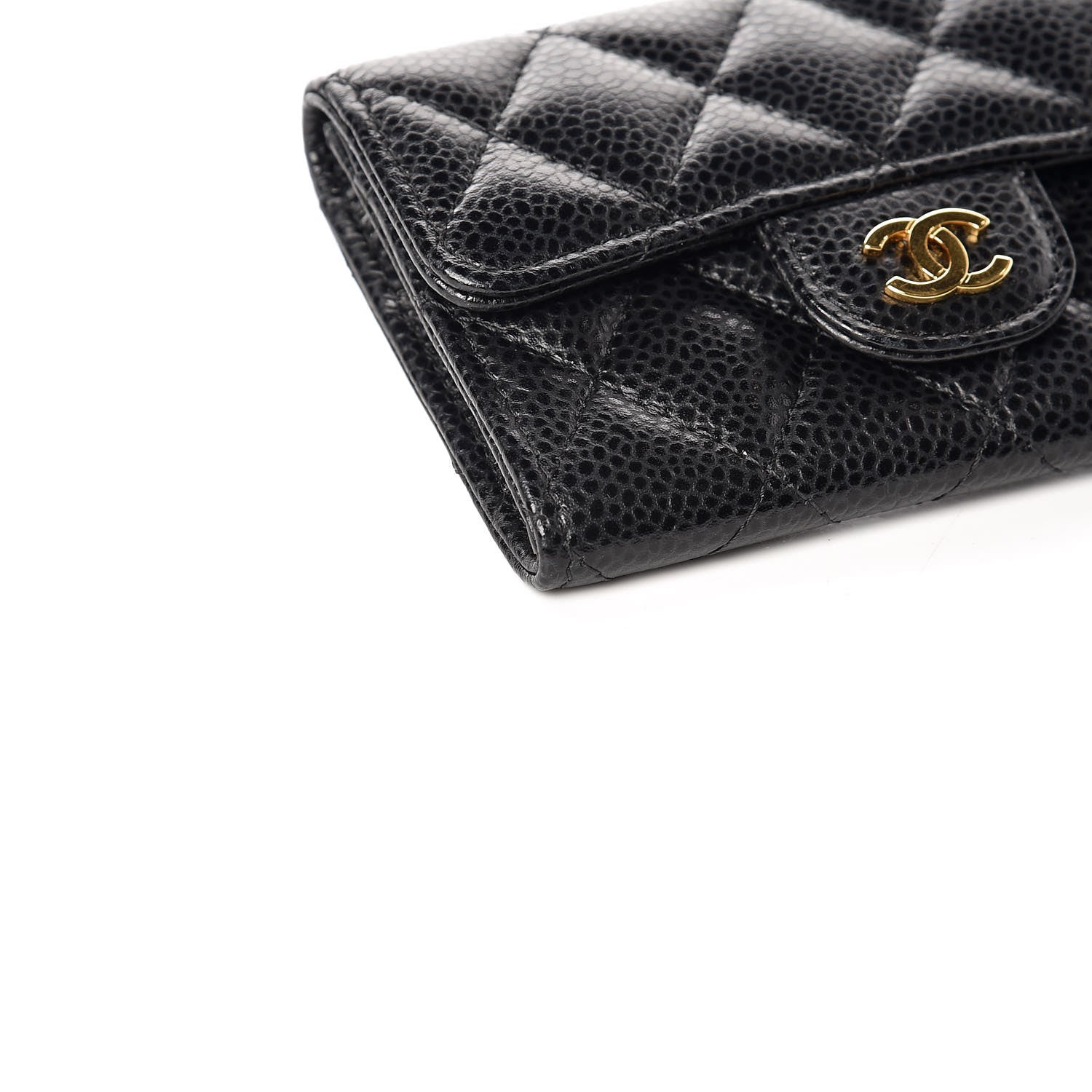 Chanel Caviar Quilted Flap Card Holder Black 5 of 11