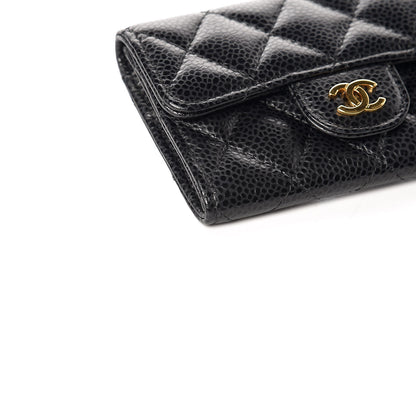 Chanel Caviar Quilted Flap Card Holder Black 5 of 11