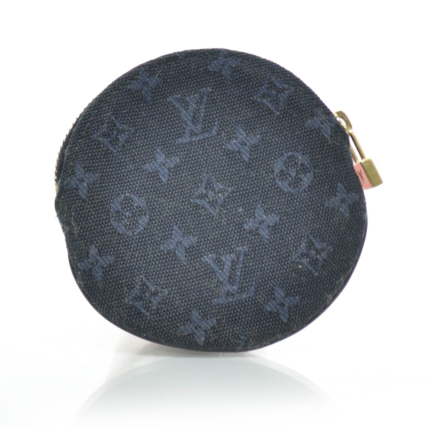 Mini Lin Round Coin Purse Blue