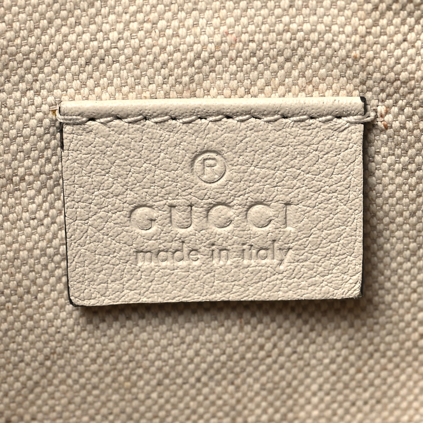 Grained Calfskin Logo Belt Bag White