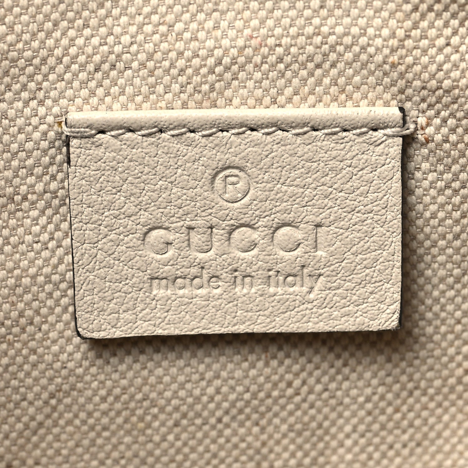 Gucci Grained Calfskin Logo Belt Bag White 6 of 12