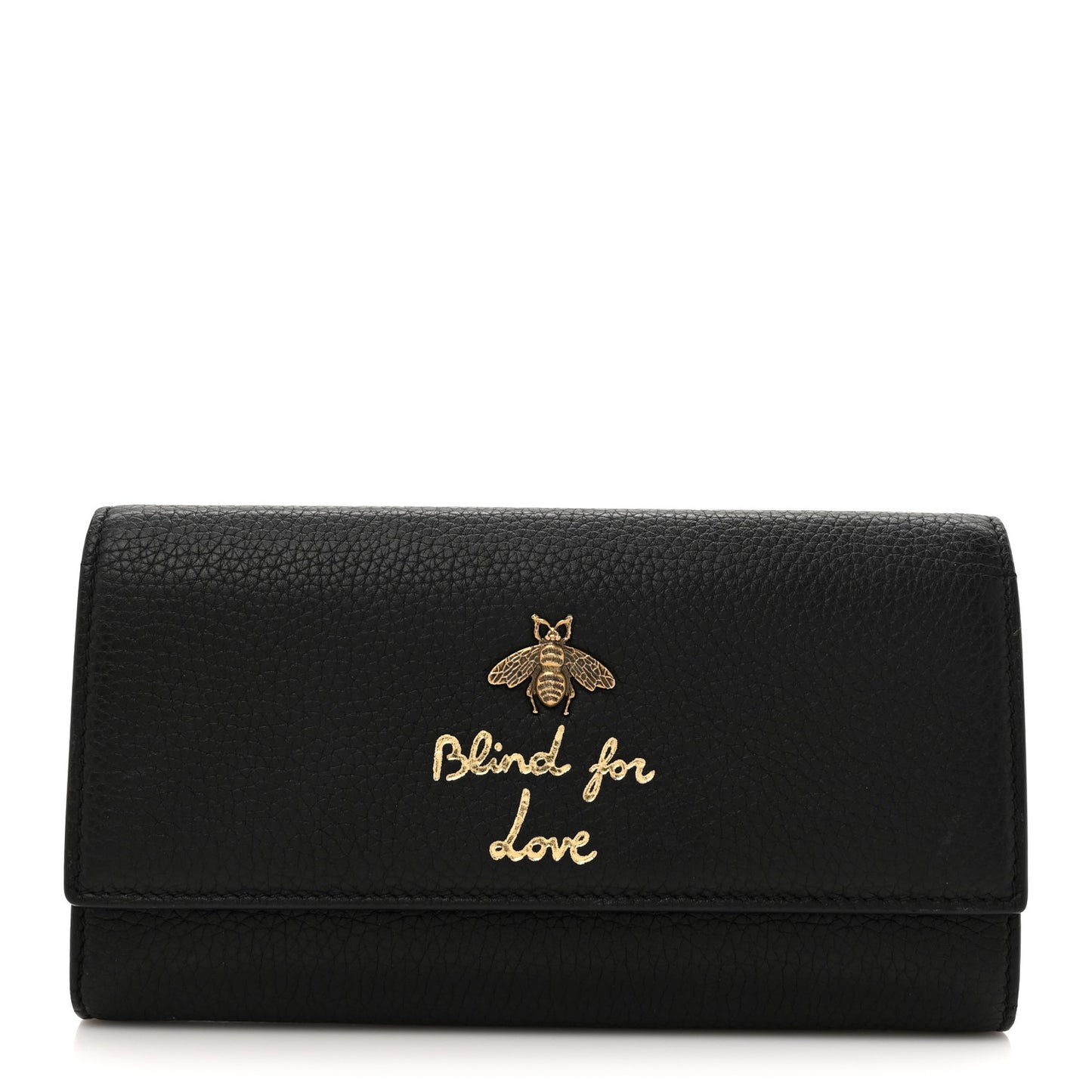 Calfskin Animalier Continental Wallet Black