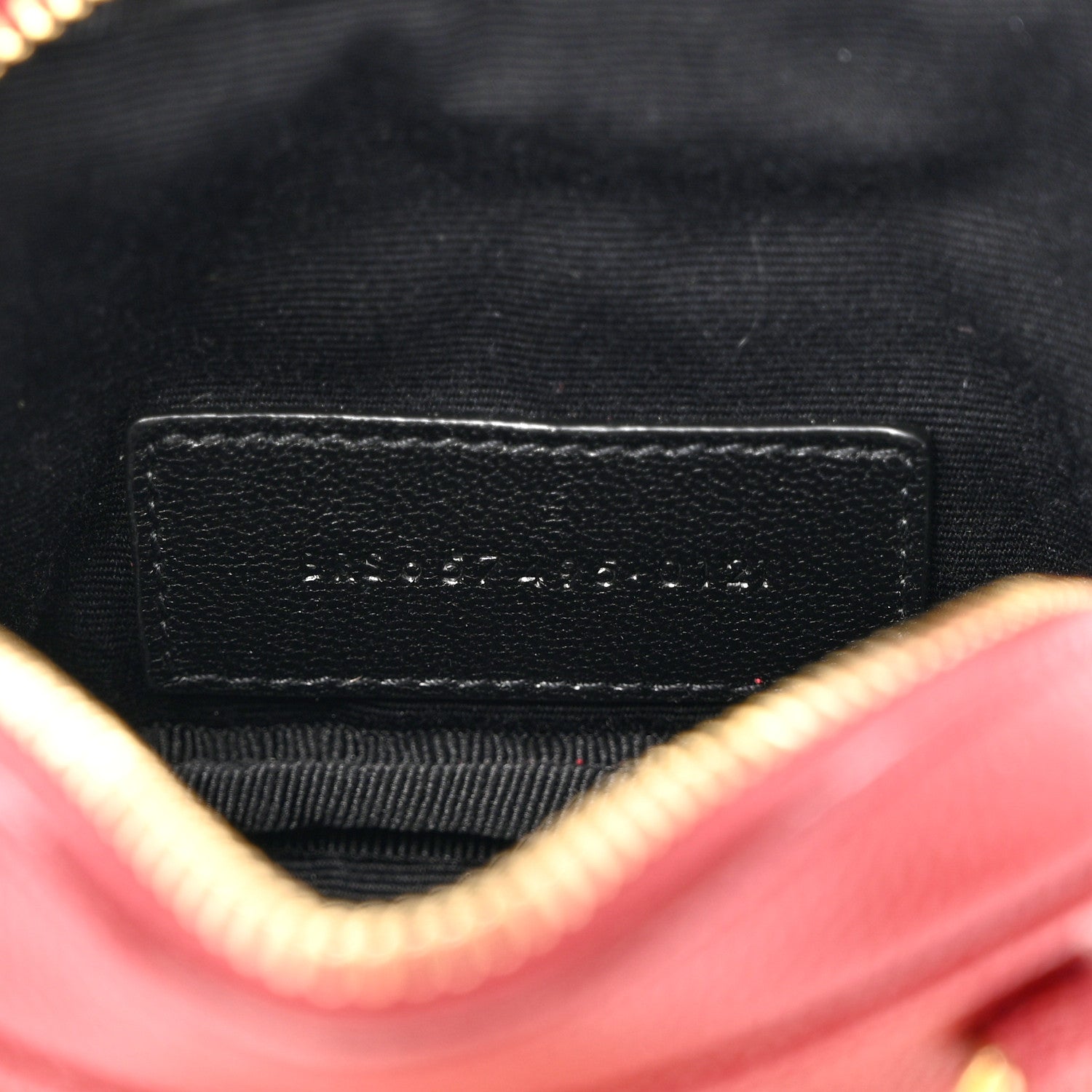 Saint Laurent Grain De Poudre Matelasse Monogram Baby Lou Camera Bag Eros Red 7 of 14