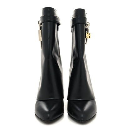 Givenchy Calfskin Shark Lock Ankle Boots 38.5 Black 2 of 8