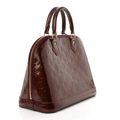 Louis Vuitton Vernis Alma PM Rouge Fauviste 3 of 11