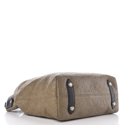 Louis Vuitton Monogram Lambskin Antheia Hobo PM Olive 4 of 9