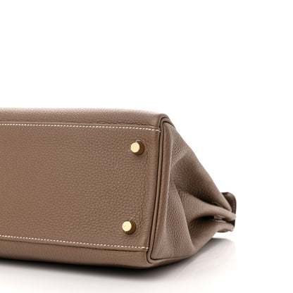 Hermes Togo Kelly Retourne 32 Etoupe 10 of 11